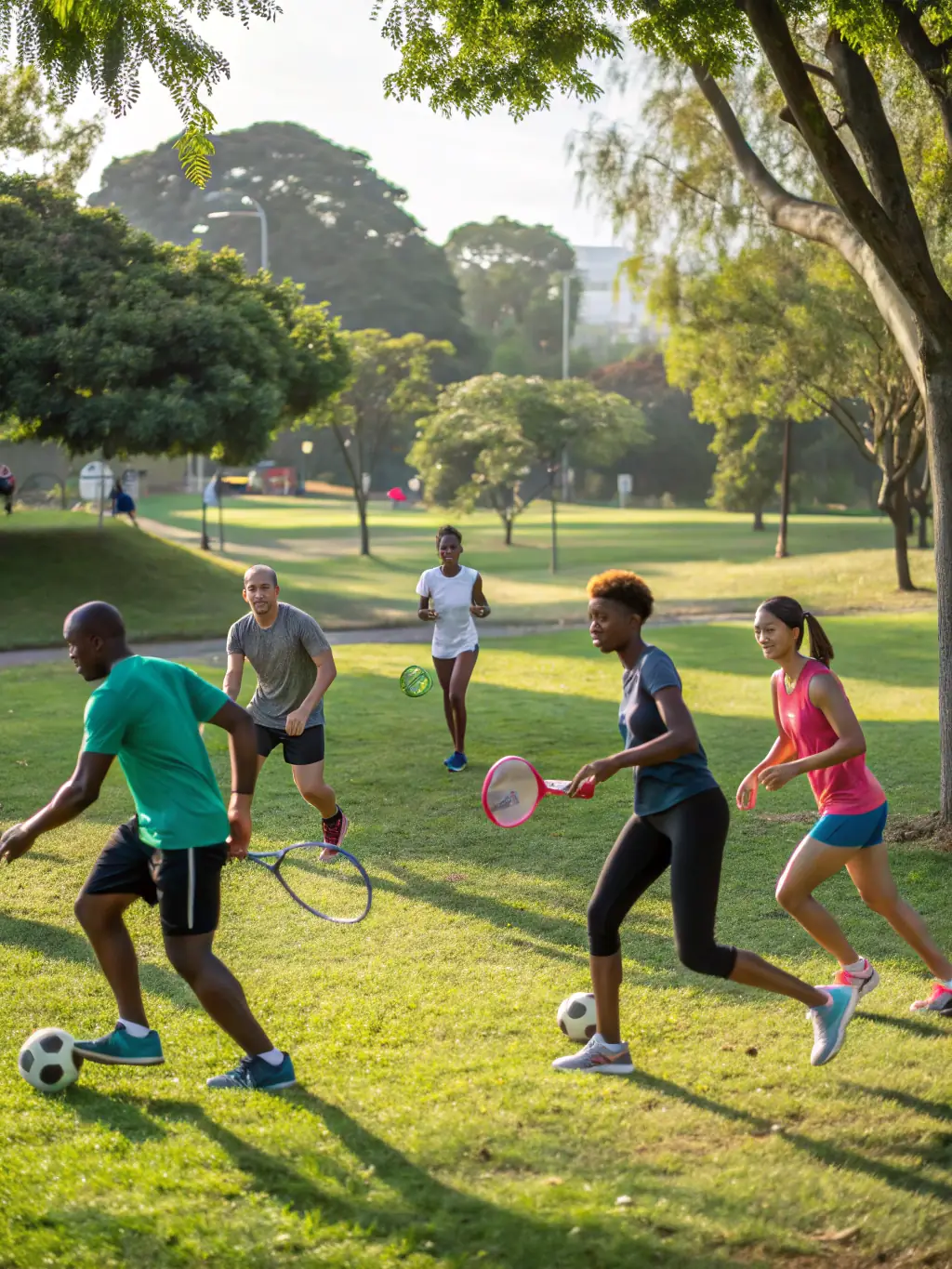 A lively image of community members participating in a local sports event, highlighting community spirit, friendly competition, and active participation in Saint Remy.
